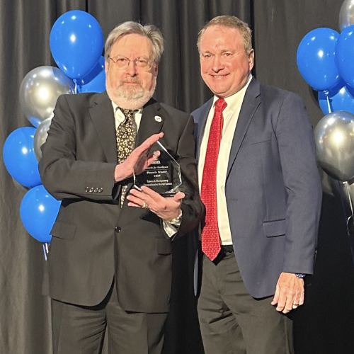 Receiving an award